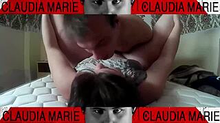 Sliding panties deep inside curvy babe’s pussy for pleasure