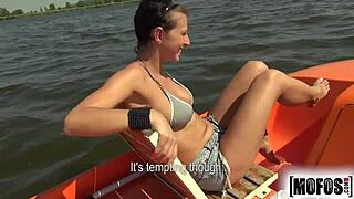 Milf Nikol encounters pervs on patrol in hardcore cumshot scene