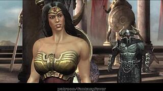 Ares, the Wonder Woman’s lover in a 3D animated porn