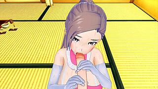 Cute girl in maid costume excites my big cock so much