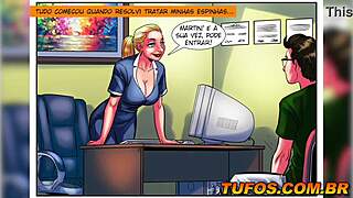 Nerd bangs both the doctor and secretary in wild anime action