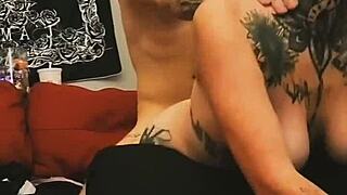 Amateur bent over in doggystyle fucking for cum