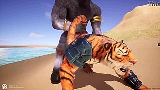 Furry gay porn with hot big ass and anal action