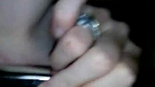 Ginger enjoys self-pleasure with dildo to orgasm