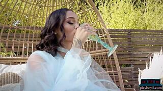 Tasty Black Model Julie Kay Exposes Everything For Playboy