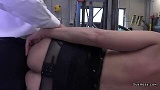 Zhelia Karima takes rough hard domination with anal spitting and hair pulling