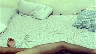 first time bisexual fun with girlfriend eating ass and strap on turns