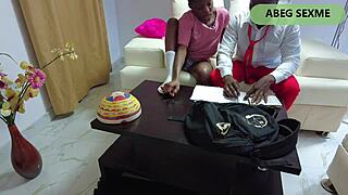 Ebony Student Screams, 'Big Dick Orgasm!'