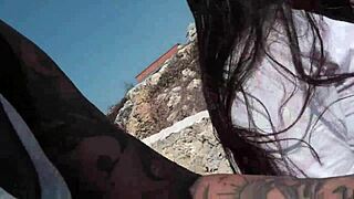 Cute Latina Flirts on Beach for Quick Encounter