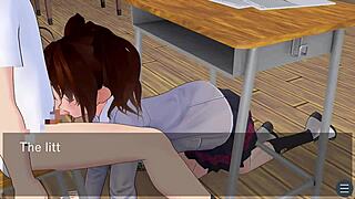 karin, you're under the desk in that school blazer, sucking so good, love it!