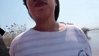 Cute Latina Flirts on Beach for Quick Encounter