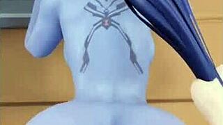 overwatch nsfw animation in hentai cartoon style