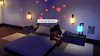 demon casually fucks his hot fan in roblox, ending with a creampie