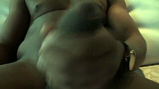 my black friend showin' off his huge cock, damn!