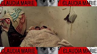 putting the curvy woman horny by inserting things into her pussy in the shack!