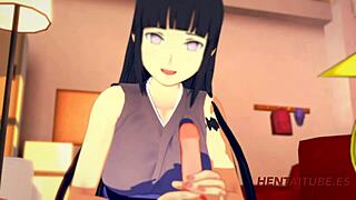 Japanese nympho Hinata gets creampied in 3D Naruto hentai