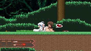 yamabiko in forest hentai scene
