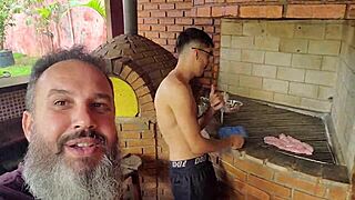 Big Bambu and Rachell Miranda in outdoor Brazilian action