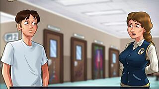 summertime saga teacher with big tits seduces student