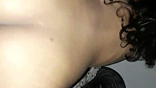 Young brunette milf explores self in amateur setting