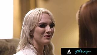 Angry Kenna James slams lucky charm Madi Collins in wild lesbian face-sitting after losing it all