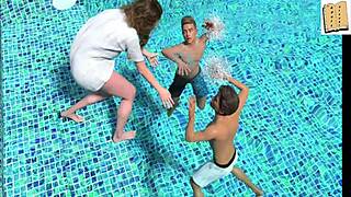 A wife and stepmother in a game with teen