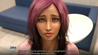 Oh wow, did Jamie and Shauna just kisss in this hentai scene? I can't believe it!