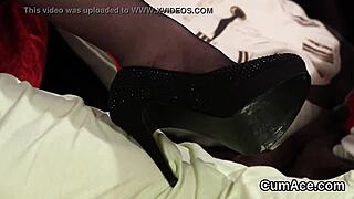 Flirty hottie participates in group activity