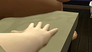 Young anime guy gets sucked off in the bathroom in animated hentai