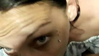 A stranger reversed into me, leading to a public blowjob and facial cumshot.