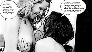 Imogene Seduced By The Widow In Hentai Cartoon Anime Scene With Softcore Elements