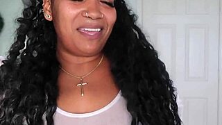 Horny Ebony Latina Babe Bent Over Giving Joi Instructions With Big Tits And Ass