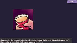 Two chicks play furry strip poker game