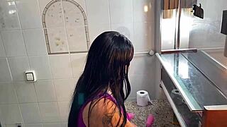 She asked for help fixing the sink in the bathroom and got my monster cock instead