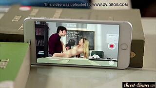 Classy teacher seduces and has oral sex with a student