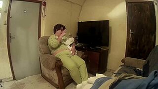 put the fat one on all fours and fuck her hard while playing mobile!