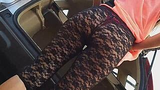 Cream tube adventure and pee in nature outdoors