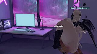 3D animated lesbian hentai with a futanari protagonist