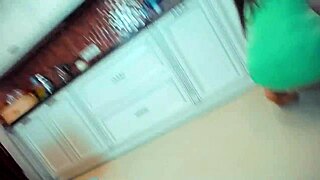 Teen Slut in Cosplay Cleans Kitchen with Toys on Webcam Chat