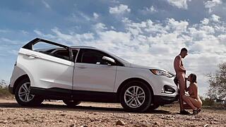 butt naked risky sex on road 😈