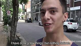 so this straight guy needed cash, ended up sucking cock in hardcore gay action.