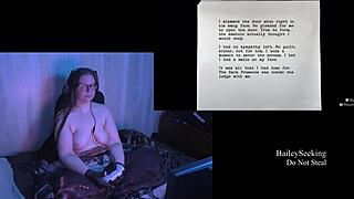 Big-boobed babes in naked Alan Wake cosplay in steamy lesbian scene