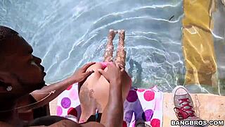 Skinny Nerdy Black Chick Devours Cock With Intense Sloppy Sucking