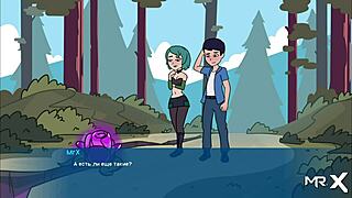 i'm licking her big ass in this hentai cunnilingus scene from camppinewood e1 5