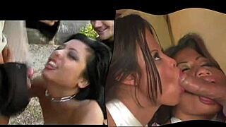 Facial Insanity with Pretty Messy Cock Sucking