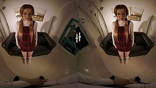 in this dark room vr, the doctor prescribes ripping off panties before hardcore blowjob and cowgirl riding with big tits