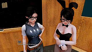 Harem Hotel 418: Cute Fat Anime Girl in Outfit with Big Tits