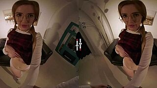 in this dark room vr, the doctor prescribes ripping off panties before hardcore blowjob and cowgirl riding with big tits