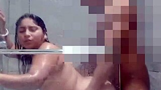 Enjoying a shower and great sex with multiple climaxes