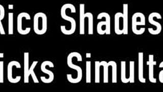 Sara Jay bends over for Rico's monster cock in threesome.